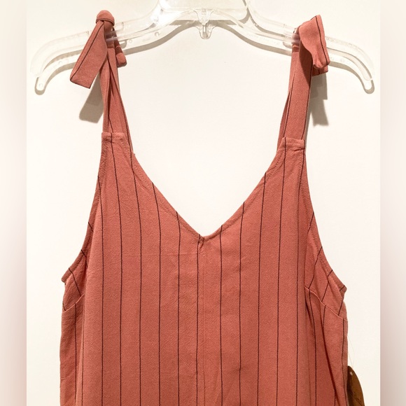 NWT, Urban Romantics Striped Jumper/Romper, Size XS, Coral - Picture 6 of 11